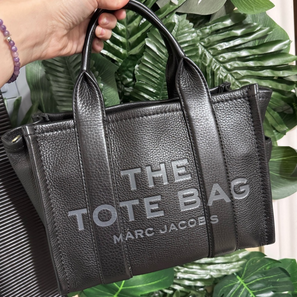 Marc Jacobs Black Textured Small Tote Bag
